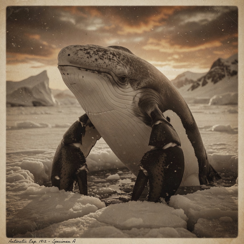 Historic belobsterguin photograph